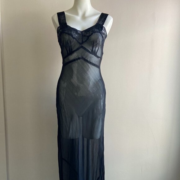 Vintage 1950s Sheer Lingerie Gown - Picture 4 of 14